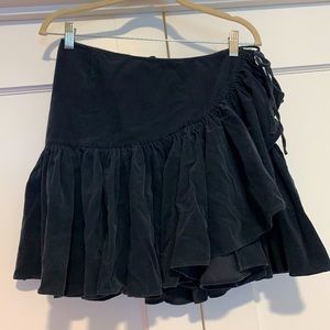French Connection corduroy ruffle skirt